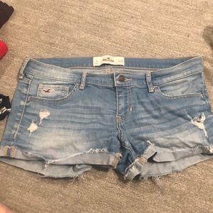 Light distressed Hollister shorts